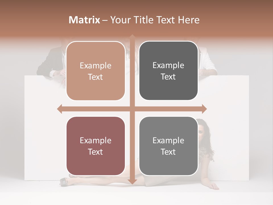 Elegance Caucasian Copy Space PowerPoint Template