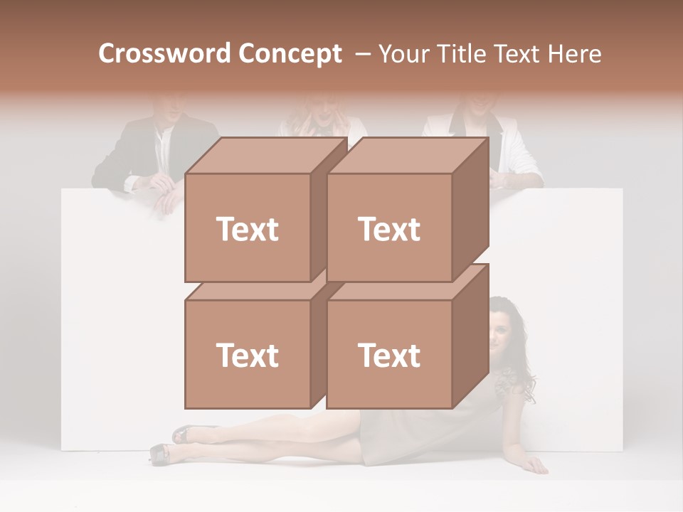 Elegance Caucasian Copy Space PowerPoint Template