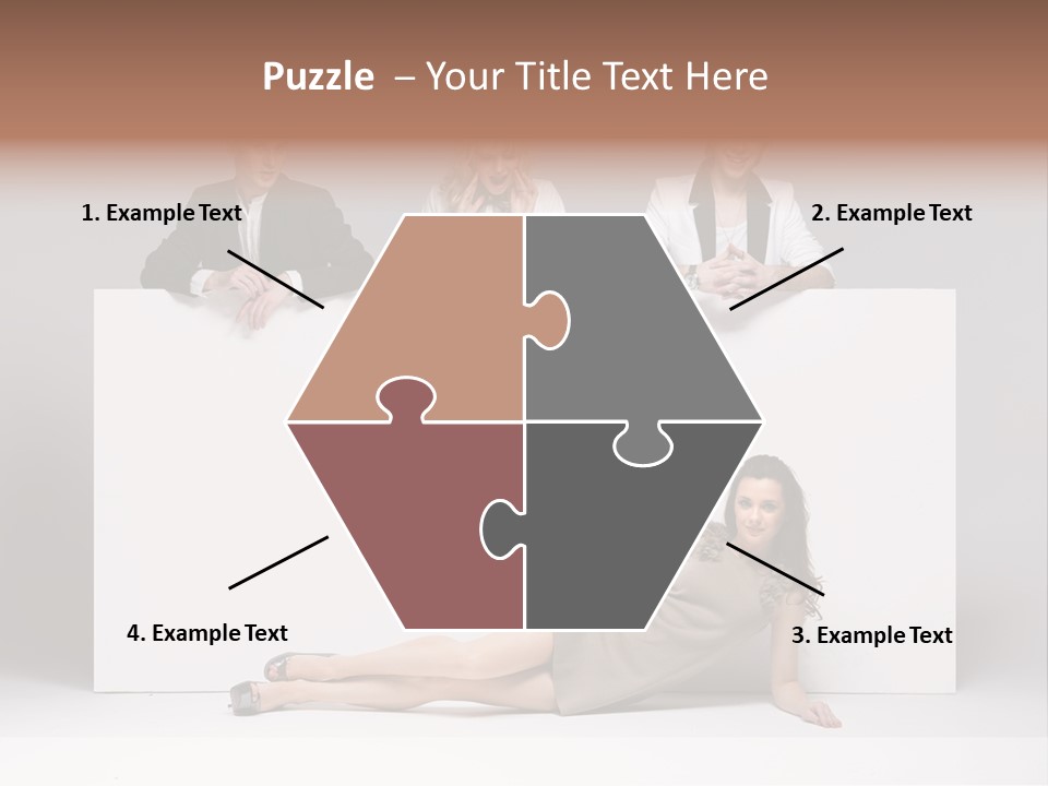 Elegance Caucasian Copy Space PowerPoint Template