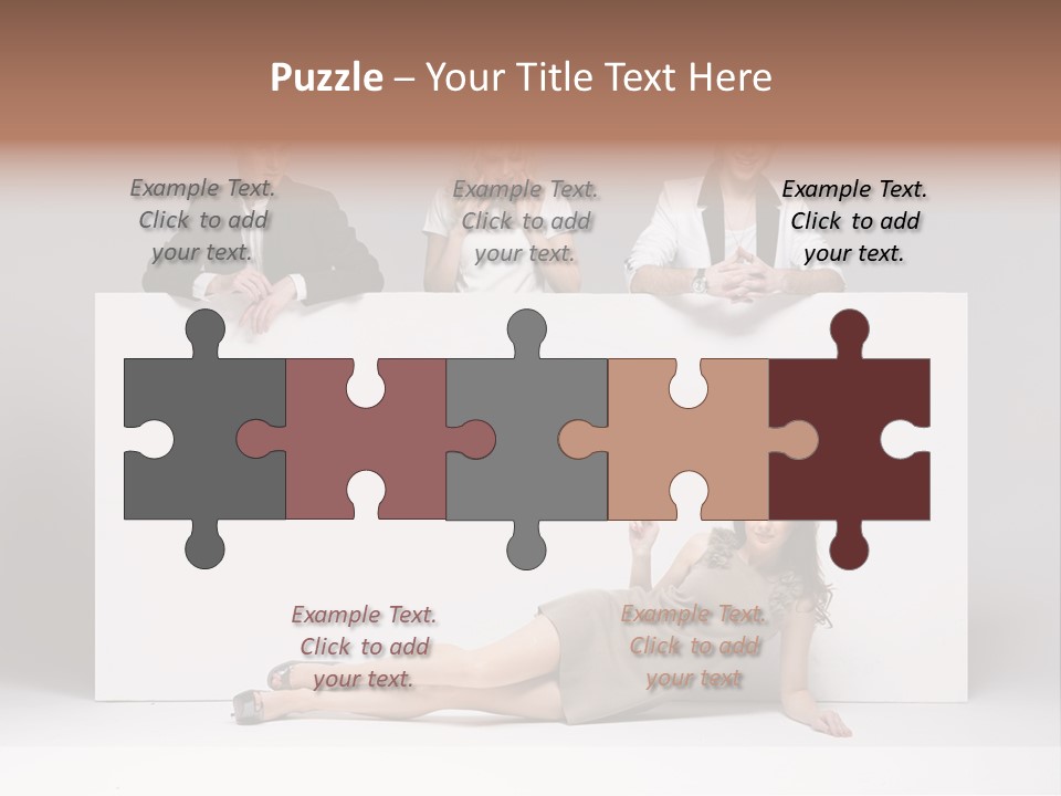 Elegance Caucasian Copy Space PowerPoint Template