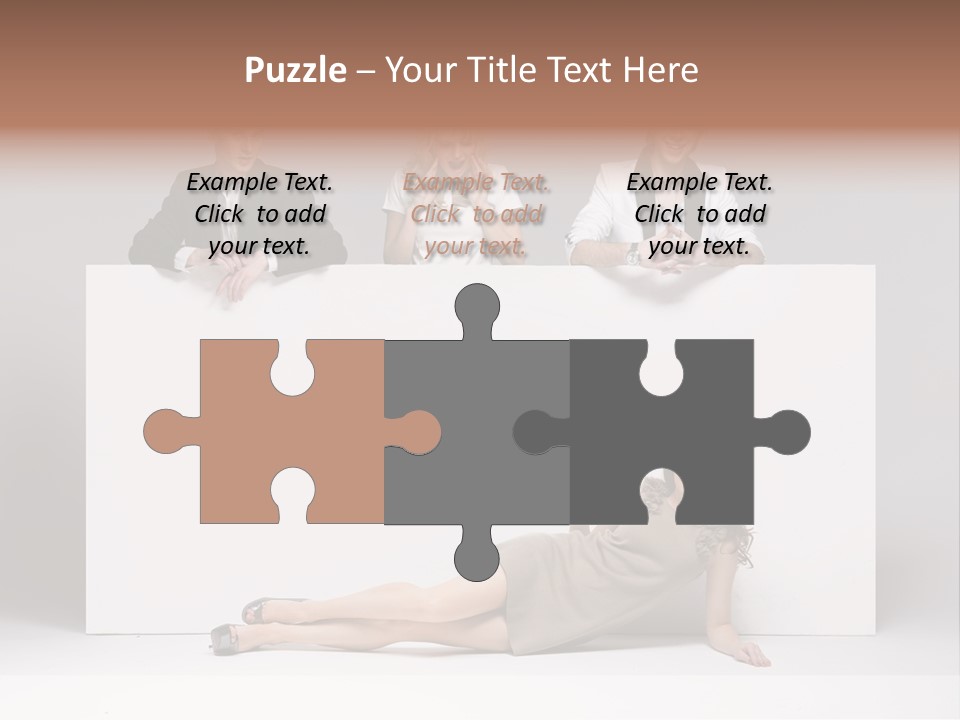 Elegance Caucasian Copy Space PowerPoint Template