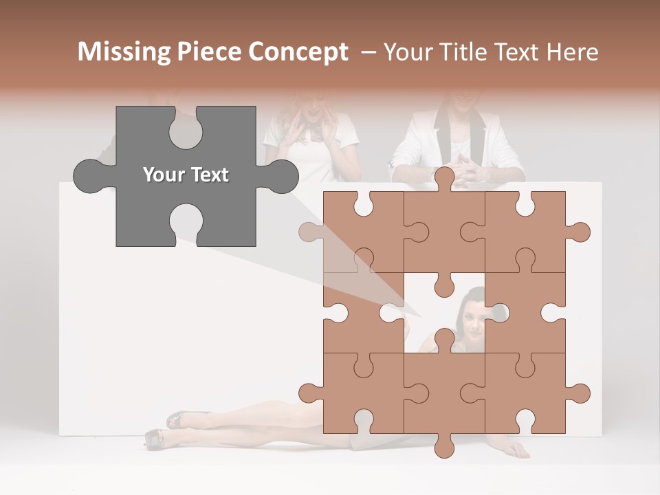 Elegance Caucasian Copy Space PowerPoint Template