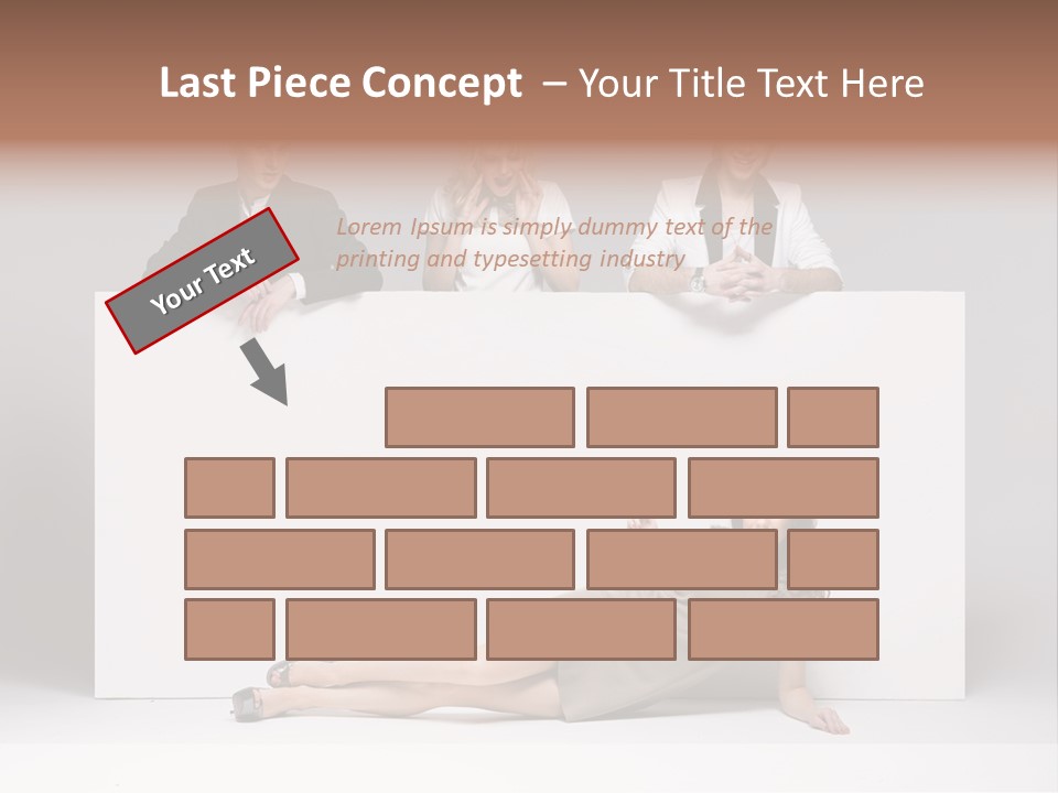 Elegance Caucasian Copy Space PowerPoint Template