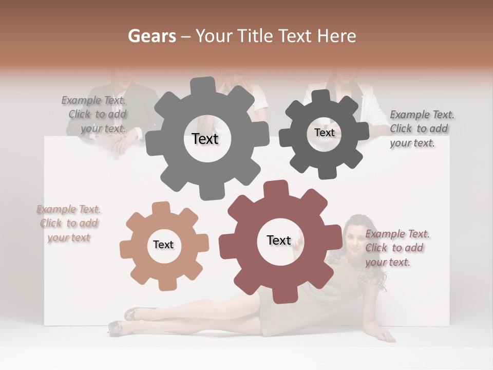 Elegance Caucasian Copy Space PowerPoint Template