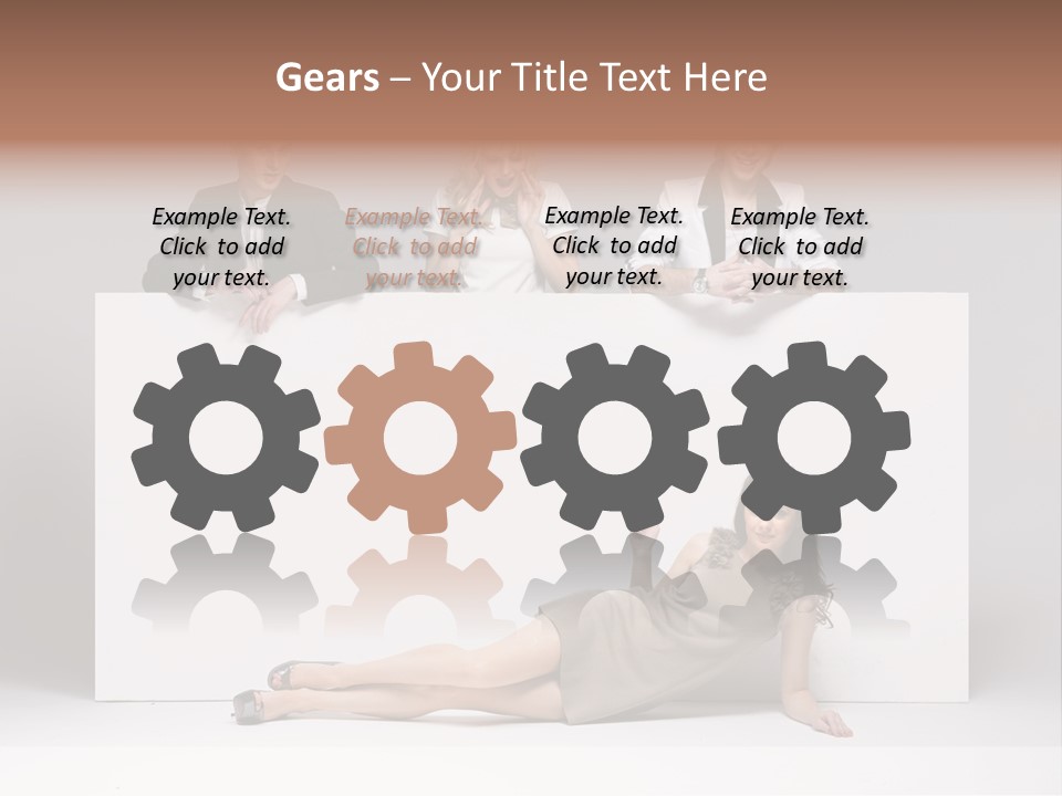 Elegance Caucasian Copy Space PowerPoint Template