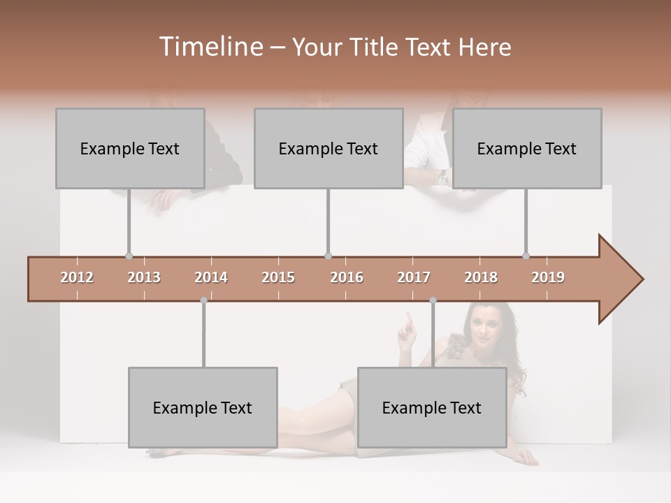 Elegance Caucasian Copy Space PowerPoint Template