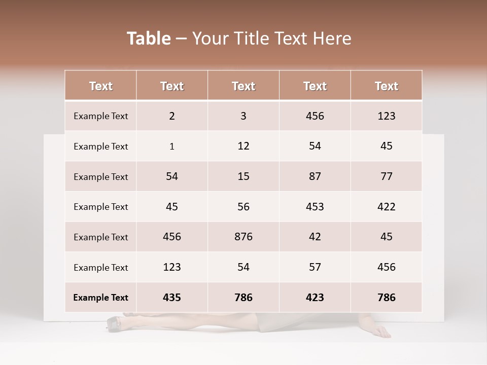 Elegance Caucasian Copy Space PowerPoint Template