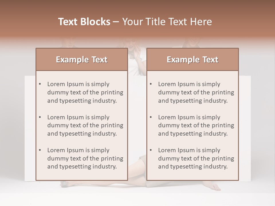 Elegance Caucasian Copy Space PowerPoint Template