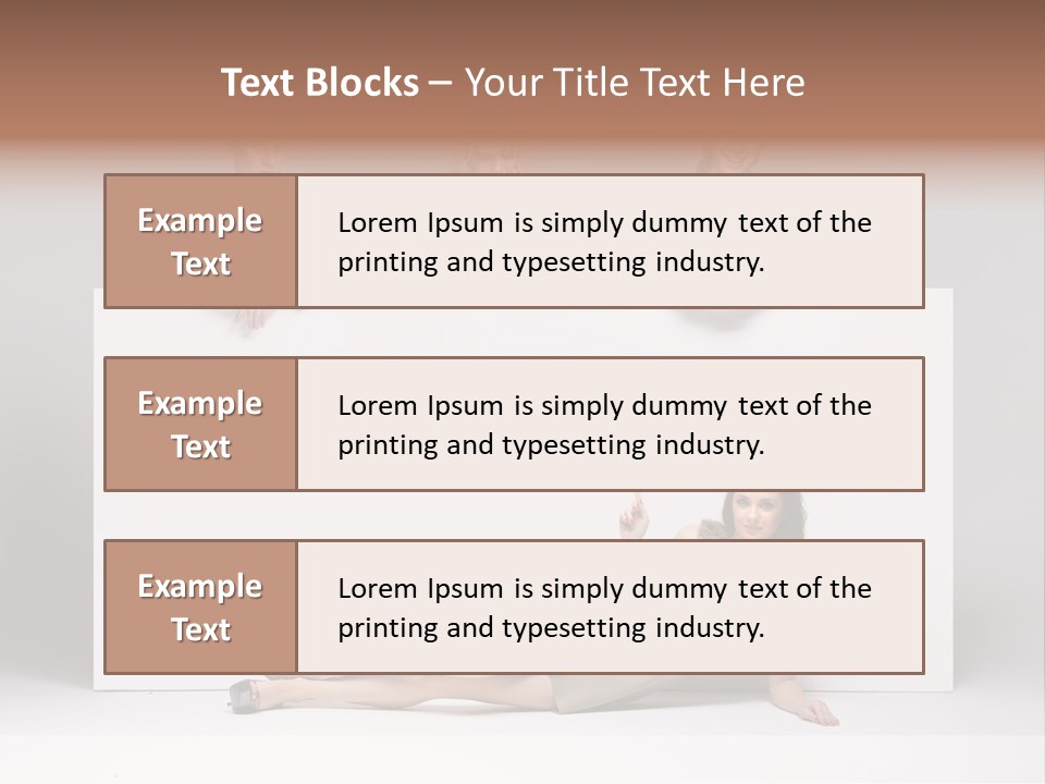 Elegance Caucasian Copy Space PowerPoint Template