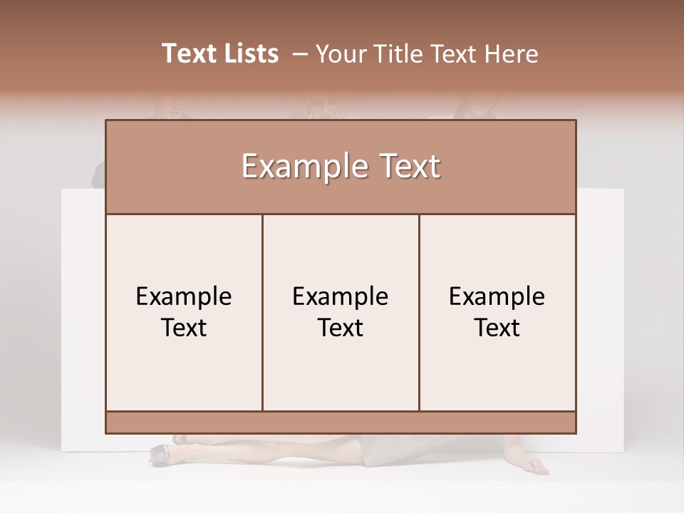 Elegance Caucasian Copy Space PowerPoint Template