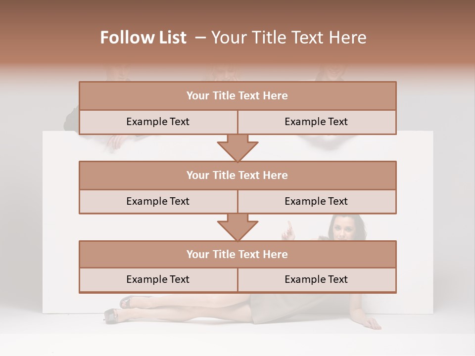 Elegance Caucasian Copy Space PowerPoint Template