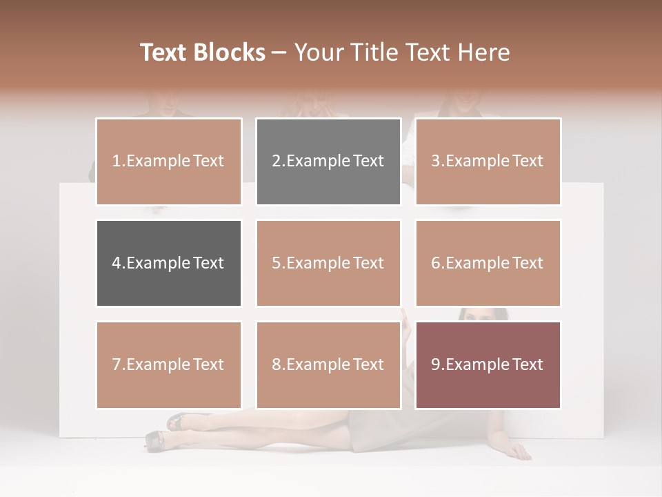 Elegance Caucasian Copy Space PowerPoint Template