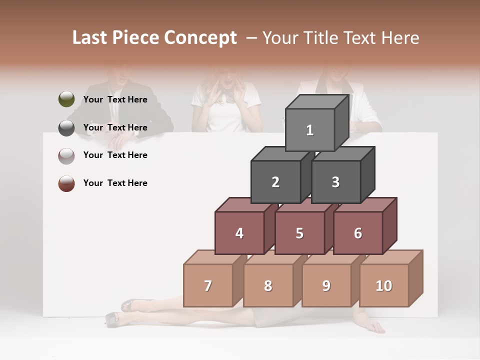 Elegance Caucasian Copy Space PowerPoint Template