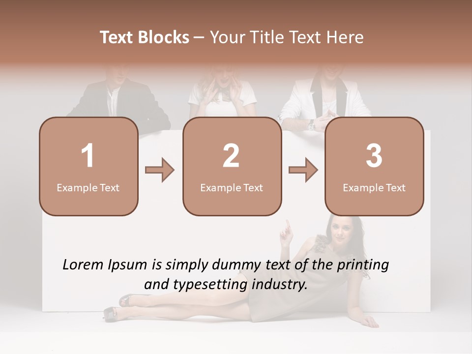 Elegance Caucasian Copy Space PowerPoint Template