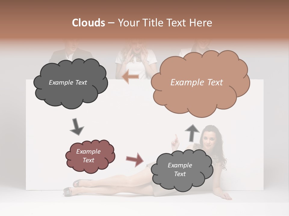 Elegance Caucasian Copy Space PowerPoint Template