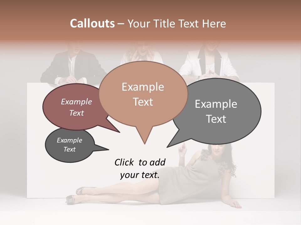 Elegance Caucasian Copy Space PowerPoint Template