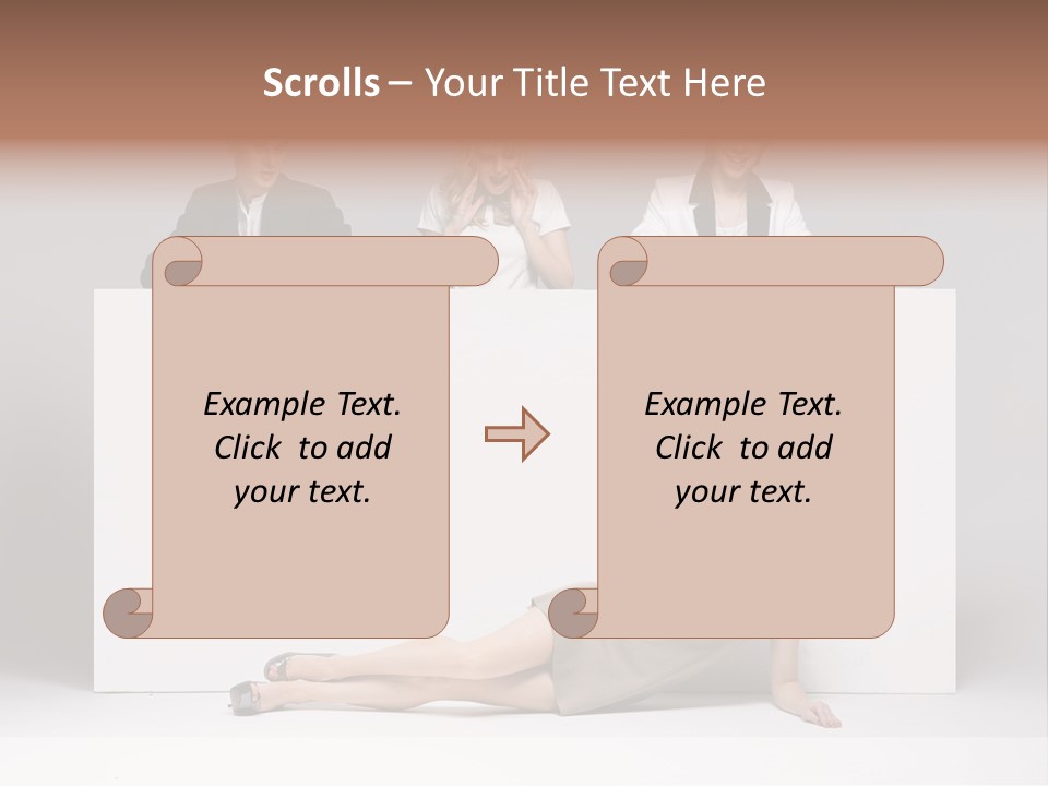 Elegance Caucasian Copy Space PowerPoint Template