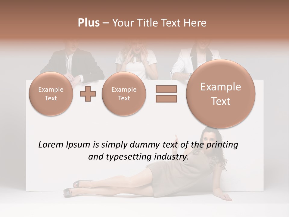 Elegance Caucasian Copy Space PowerPoint Template