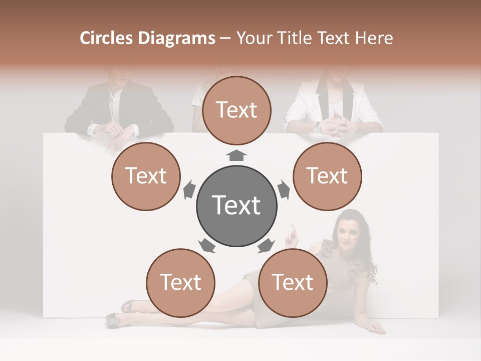 Elegance Caucasian Copy Space PowerPoint Template