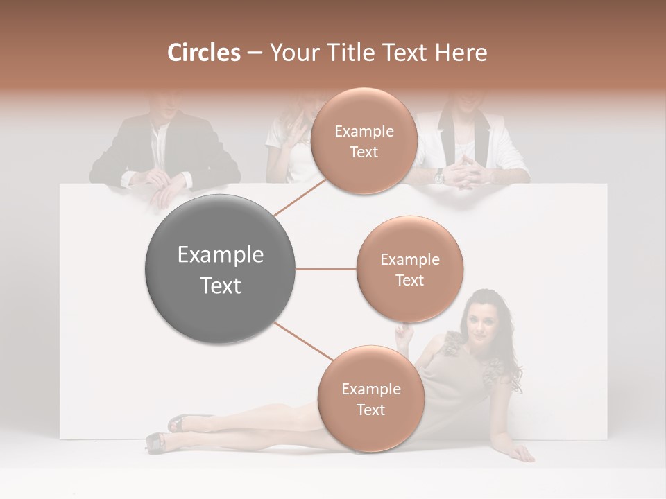 Elegance Caucasian Copy Space PowerPoint Template