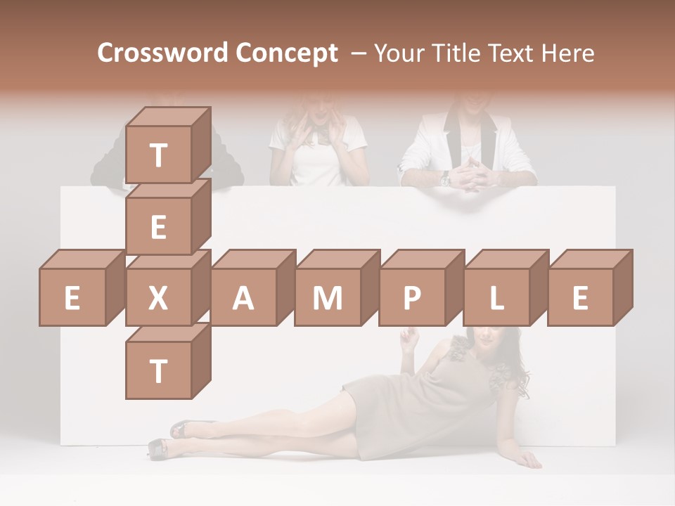Elegance Caucasian Copy Space PowerPoint Template