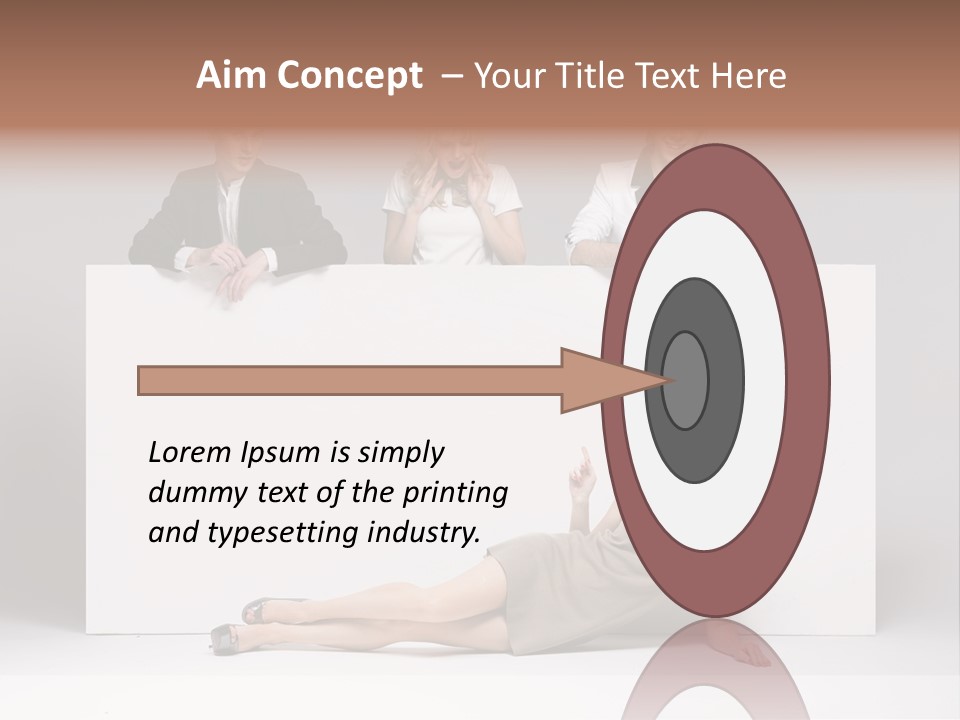 Elegance Caucasian Copy Space PowerPoint Template