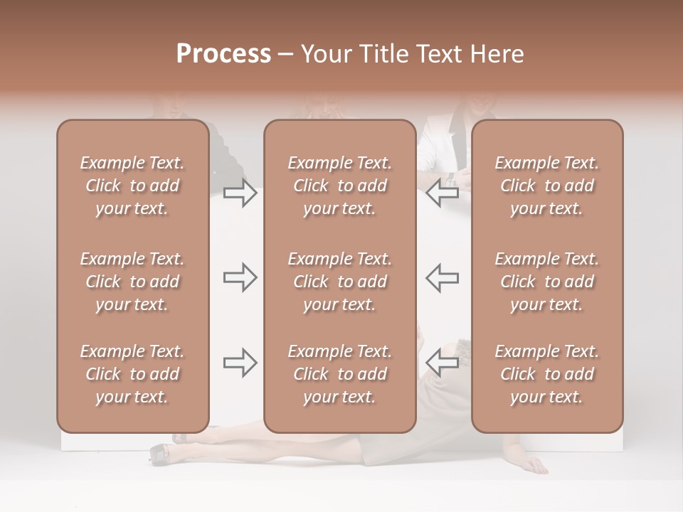 Elegance Caucasian Copy Space PowerPoint Template