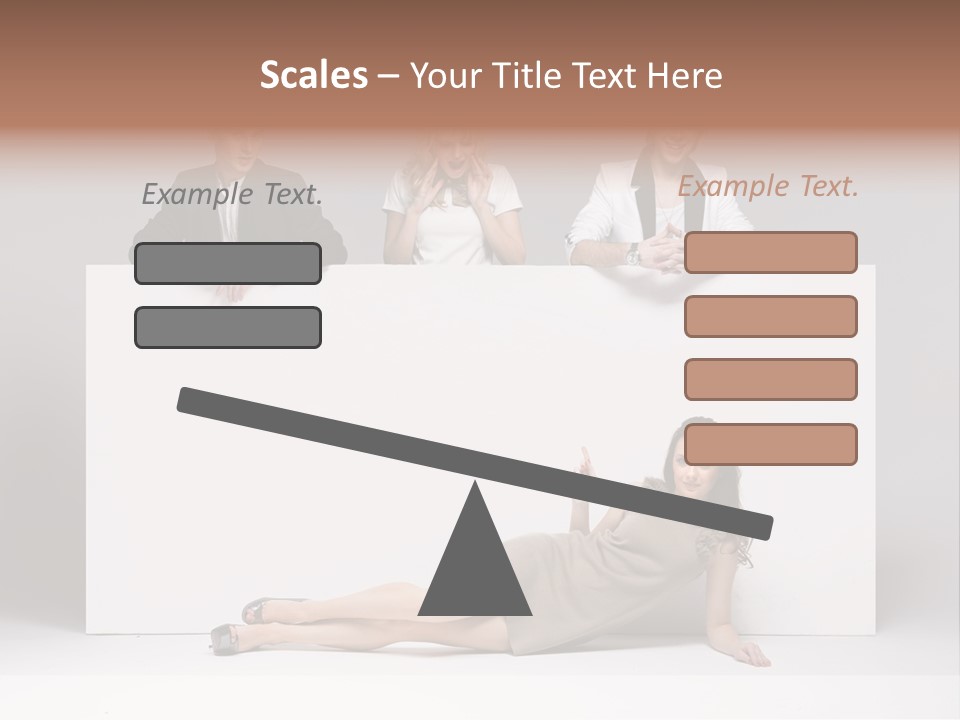 Elegance Caucasian Copy Space PowerPoint Template