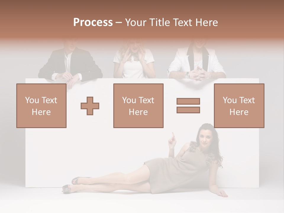 Elegance Caucasian Copy Space PowerPoint Template