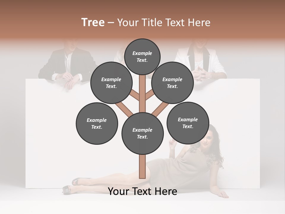 Elegance Caucasian Copy Space PowerPoint Template