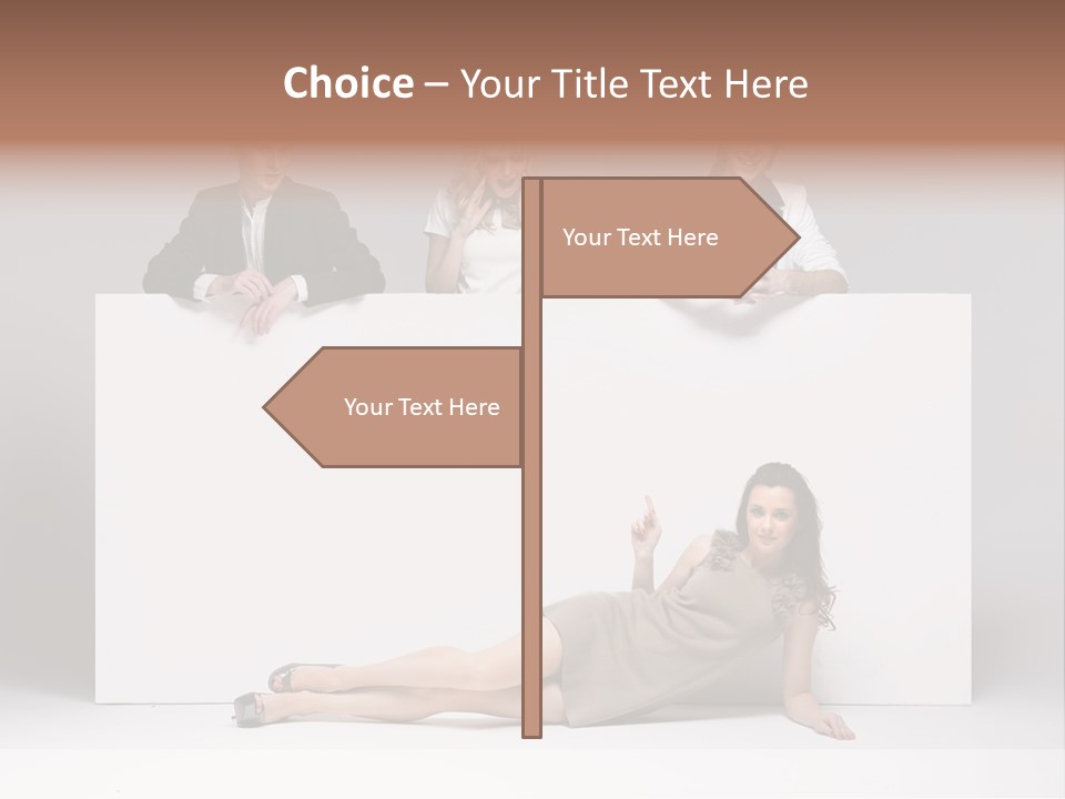 Elegance Caucasian Copy Space PowerPoint Template