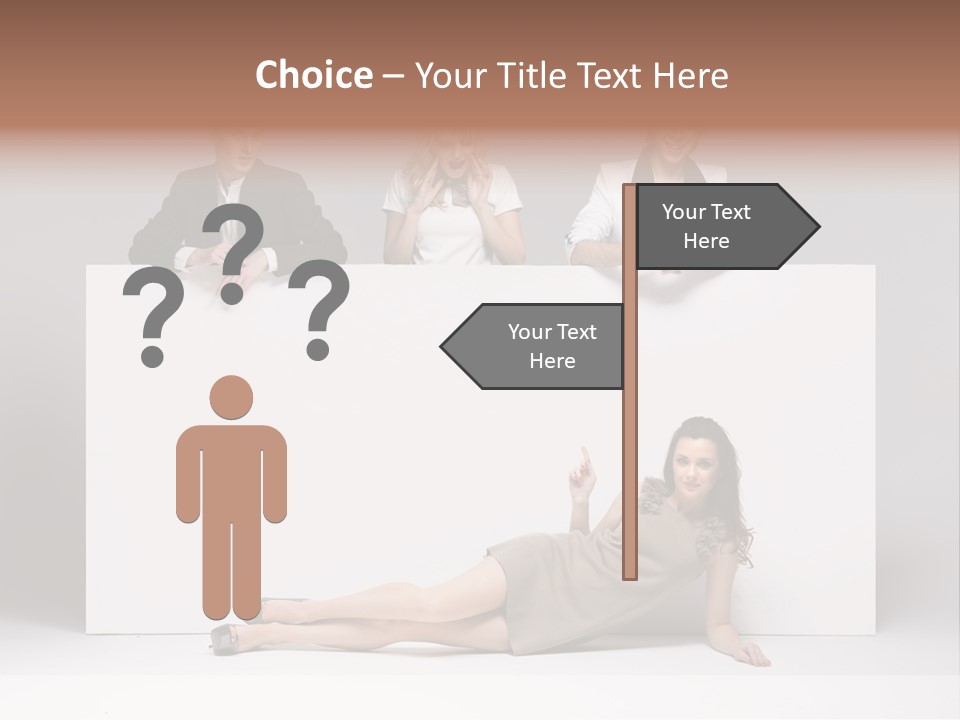 Elegance Caucasian Copy Space PowerPoint Template