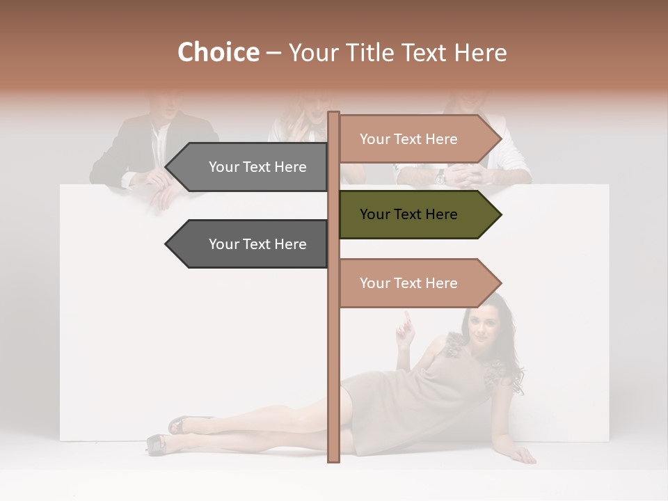 Elegance Caucasian Copy Space PowerPoint Template