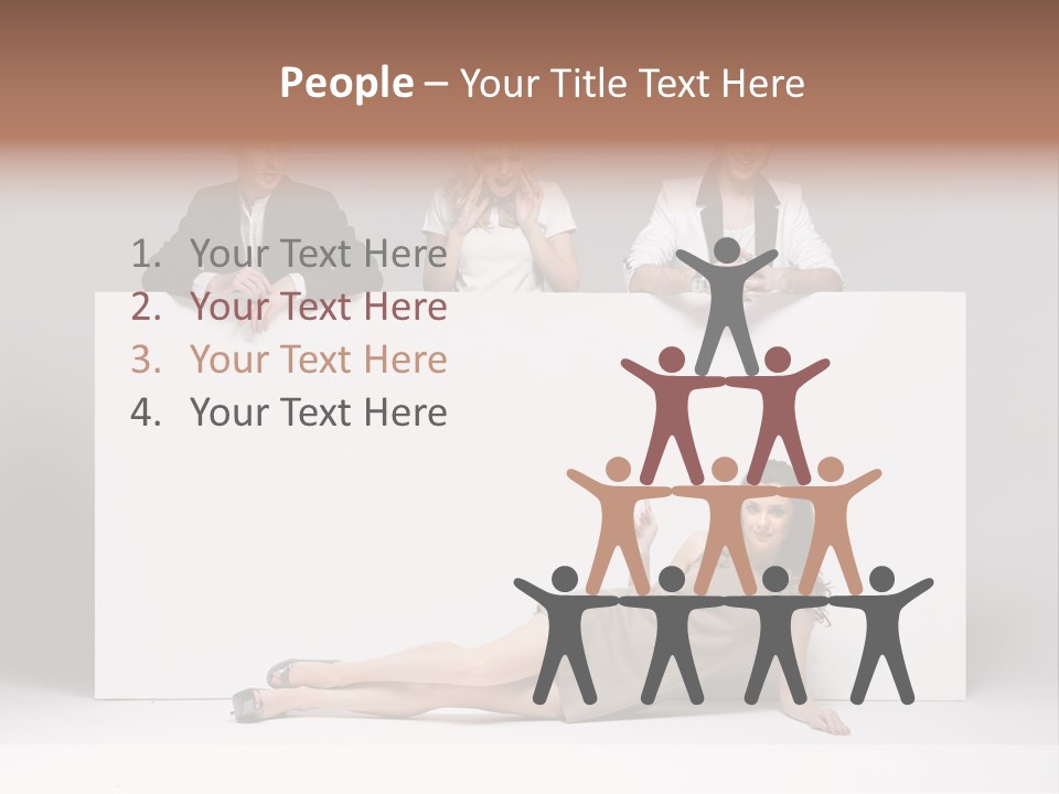 Elegance Caucasian Copy Space PowerPoint Template