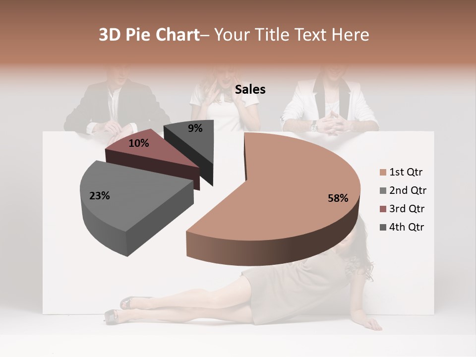 Elegance Caucasian Copy Space PowerPoint Template
