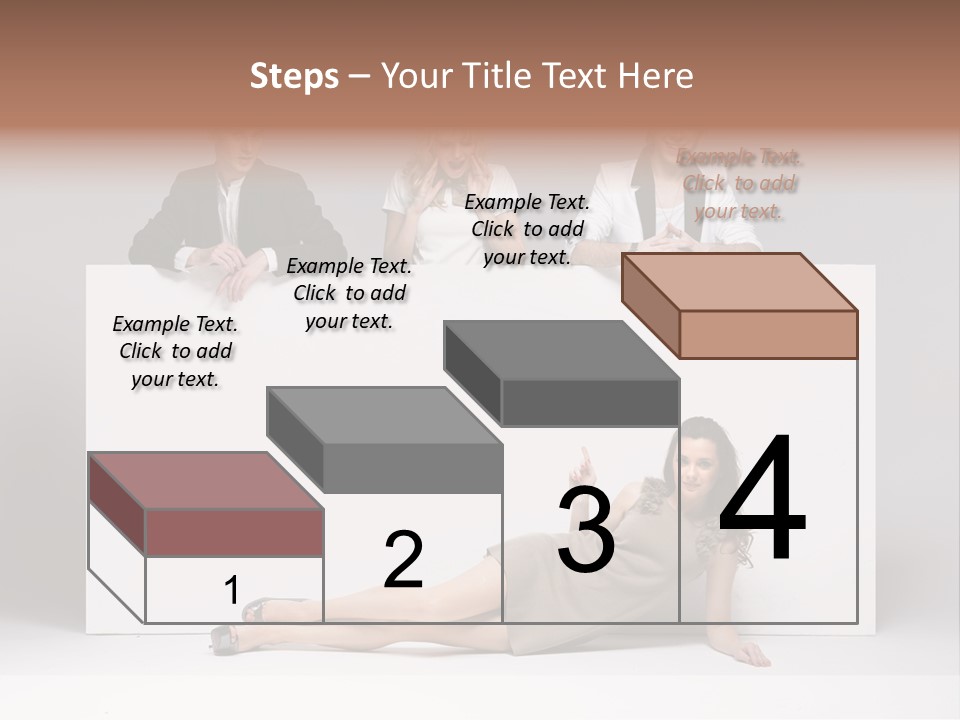 Elegance Caucasian Copy Space PowerPoint Template