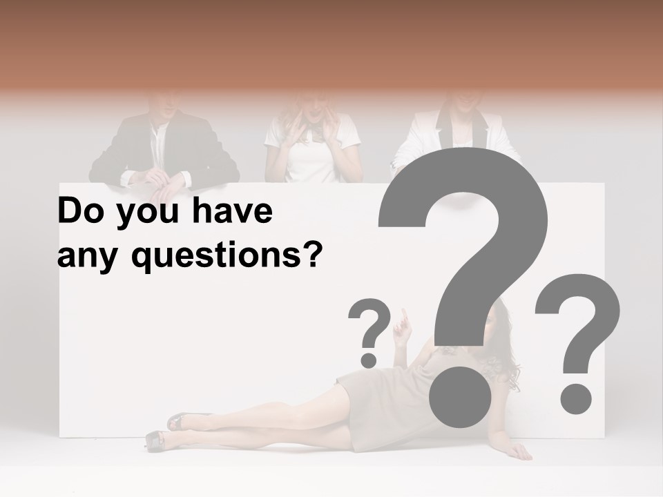 Elegance Caucasian Copy Space PowerPoint Template