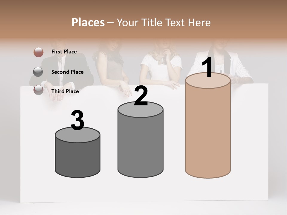 Glamour Caucasian Relaxed PowerPoint Template