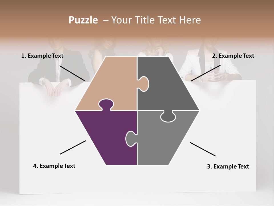 Glamour Caucasian Relaxed PowerPoint Template