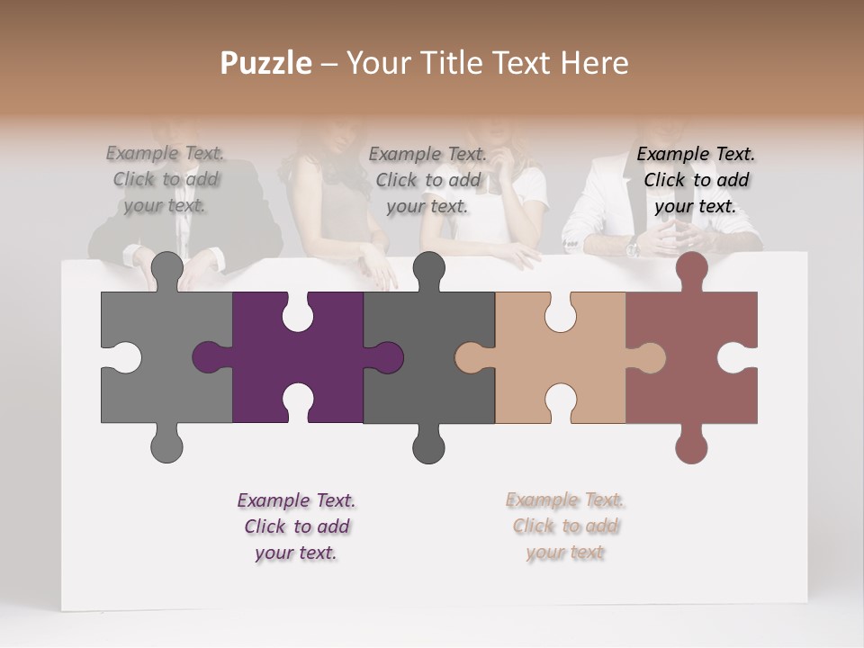 Glamour Caucasian Relaxed PowerPoint Template