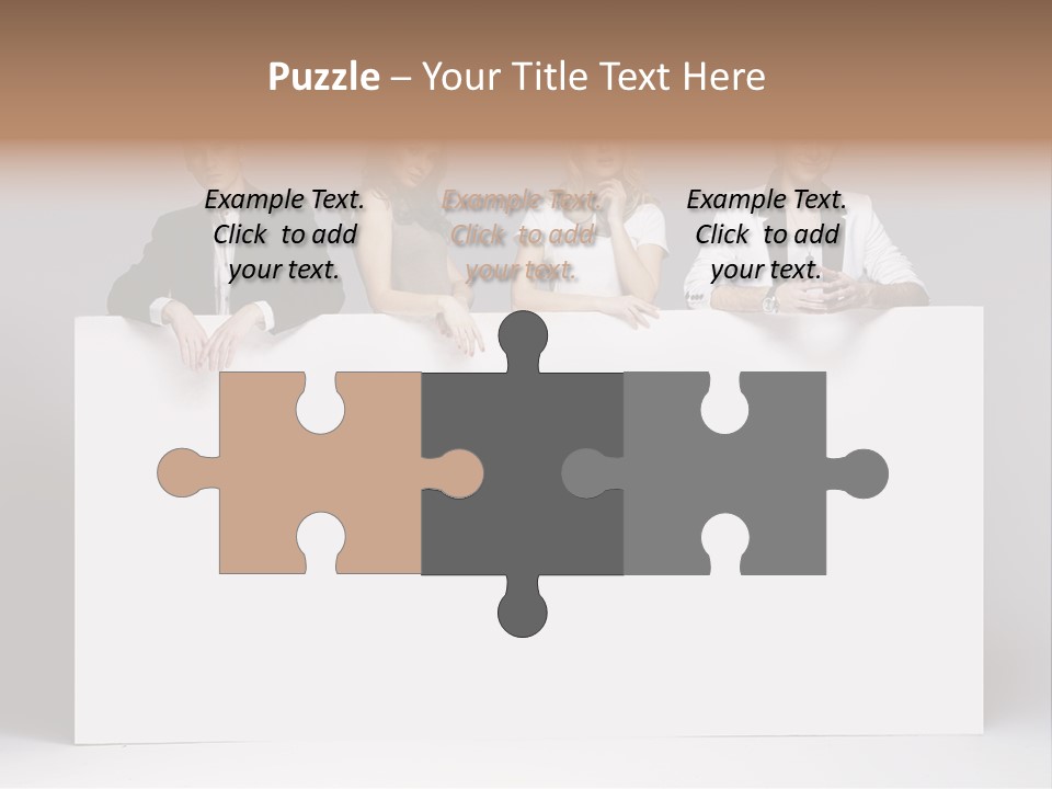 Glamour Caucasian Relaxed PowerPoint Template