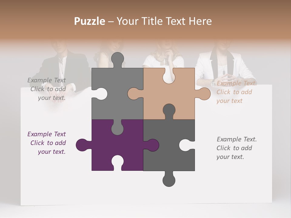 Glamour Caucasian Relaxed PowerPoint Template