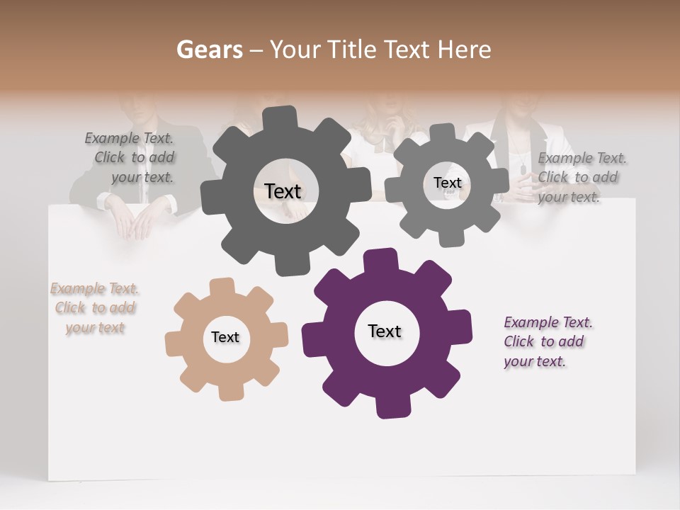 Glamour Caucasian Relaxed PowerPoint Template