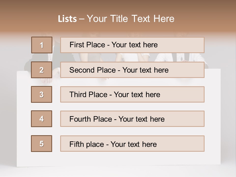 Glamour Caucasian Relaxed PowerPoint Template