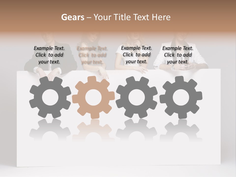 Glamour Caucasian Relaxed PowerPoint Template