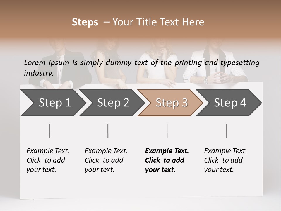 Glamour Caucasian Relaxed PowerPoint Template