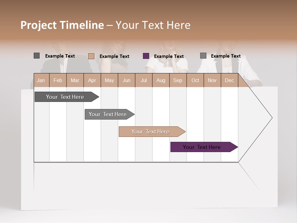 Glamour Caucasian Relaxed PowerPoint Template