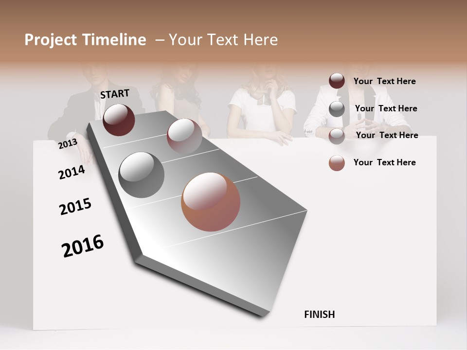 Glamour Caucasian Relaxed PowerPoint Template