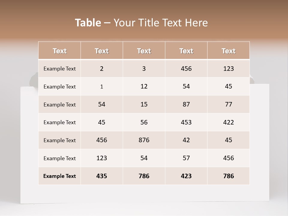 Glamour Caucasian Relaxed PowerPoint Template