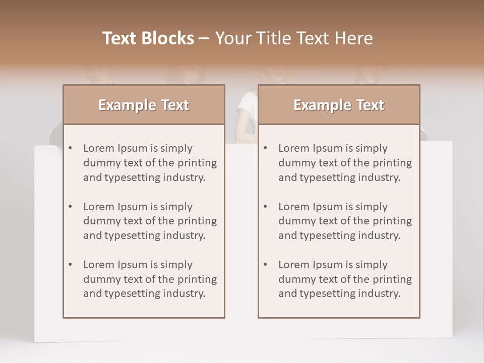 Glamour Caucasian Relaxed PowerPoint Template